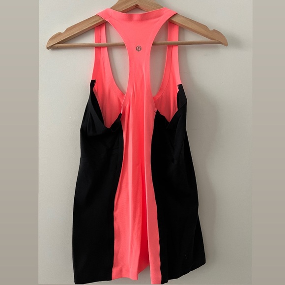 lululemon | Cool Racerback *Bonded | size 6 | Pop Orange/Black - Picture 3 of 7